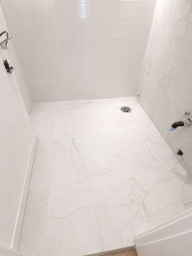 Tiled shower base