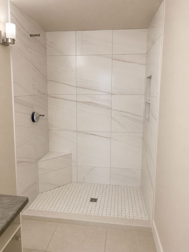 Marble shower